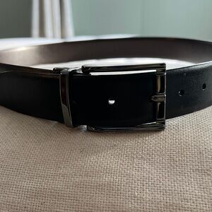 Men's Black Leather Belt